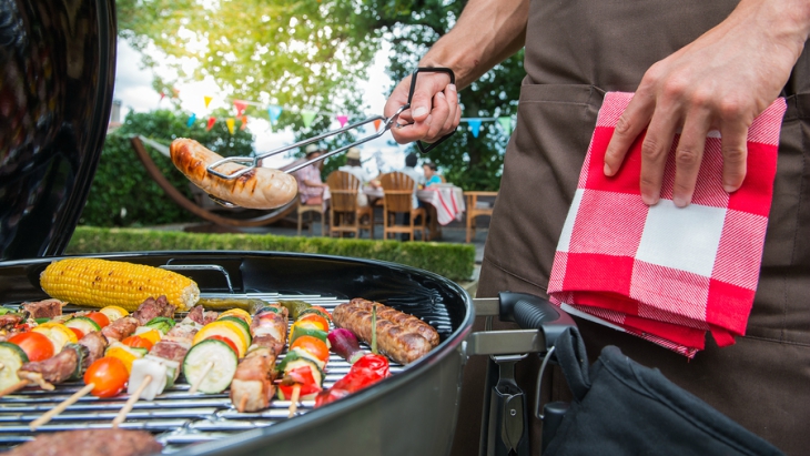 Cooking on BBQ