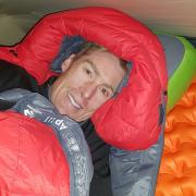 Typical bedtime of Steve while climbing