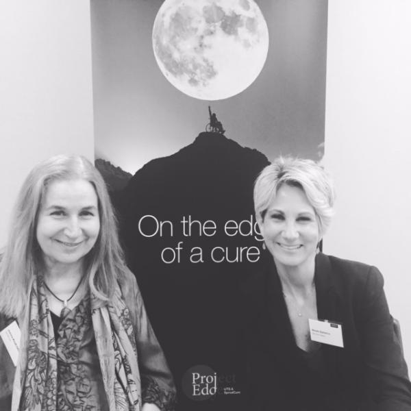 chair of SpinalCureAustralia Jo Knott with Nicole