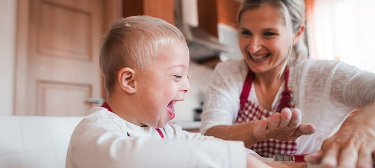 Mum and son with Down Syndrome