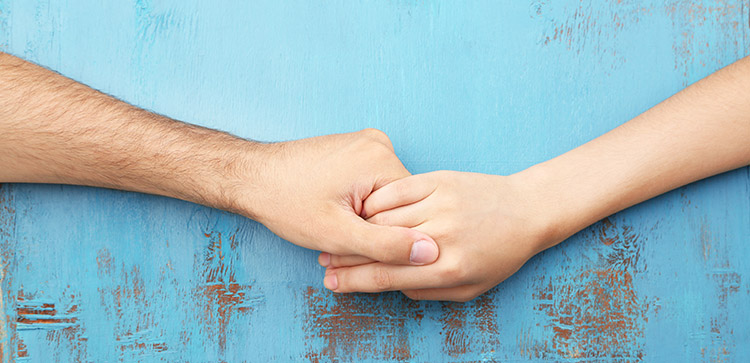 Holding hands