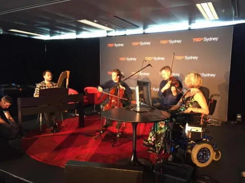 New technology allows woman to make music with her eyes