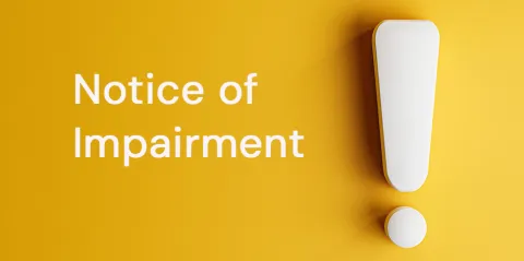 What is an Impairment Notice in the NDIS?