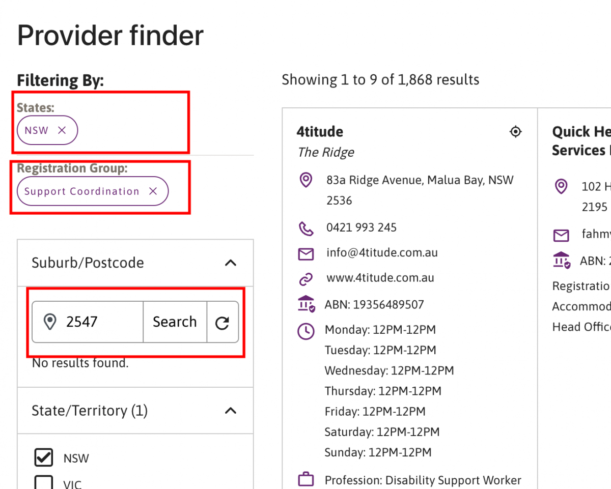Find NDIS Support Coordinators